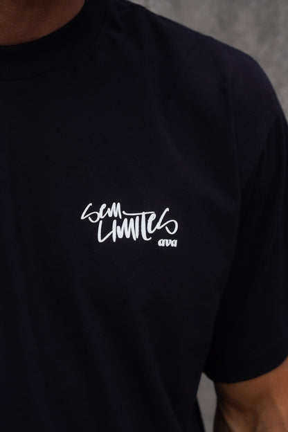 Camiseta Oversize Sem Limites Preta