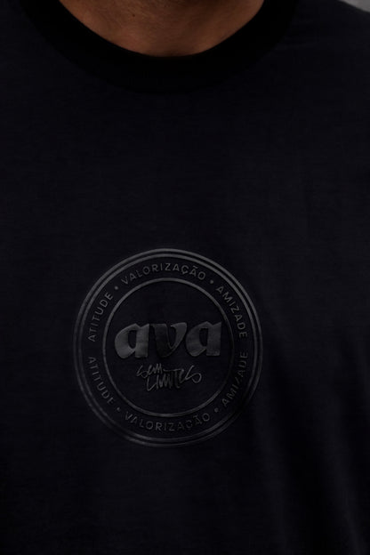 Camiseta Oversize Fechamento Preta
