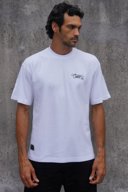 Camiseta Oversize Sem Limites Branca