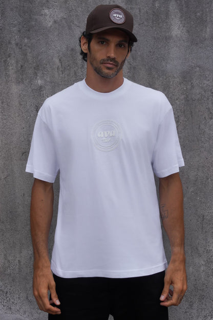 Camiseta Oversize Fechamento Branca