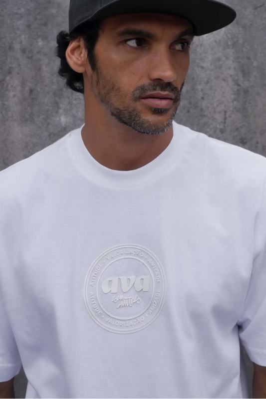Camiseta Oversize Fechamento Branca