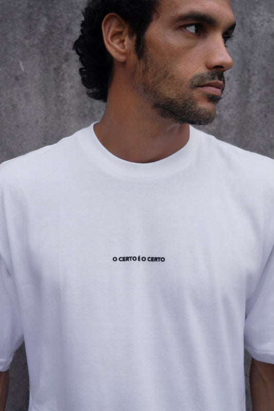 Camiseta Oversize Certo é o Certo