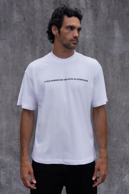 Camiseta Oversize Eternidade Branca