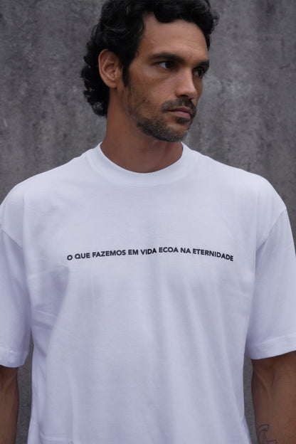 Camiseta Oversize Eternidade Branca