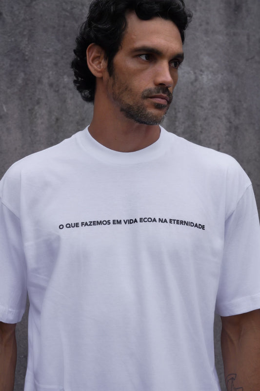 Camiseta Oversize Eternidade Branca
