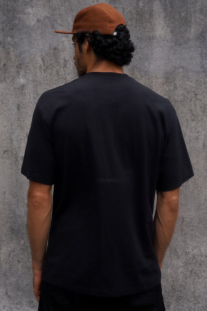 Camiseta Oversize Fechamento Preta