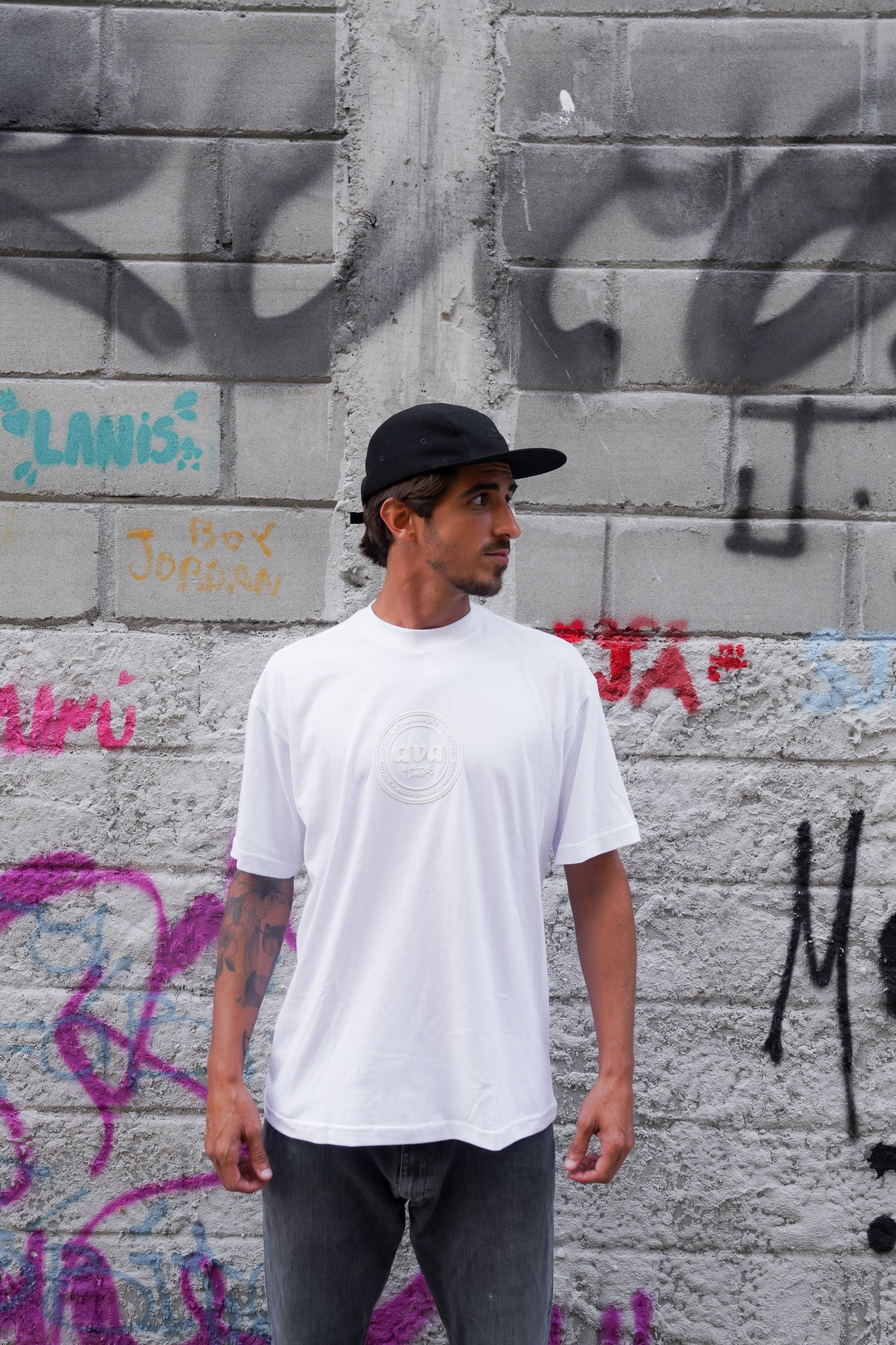 Boné Five Panel Preto