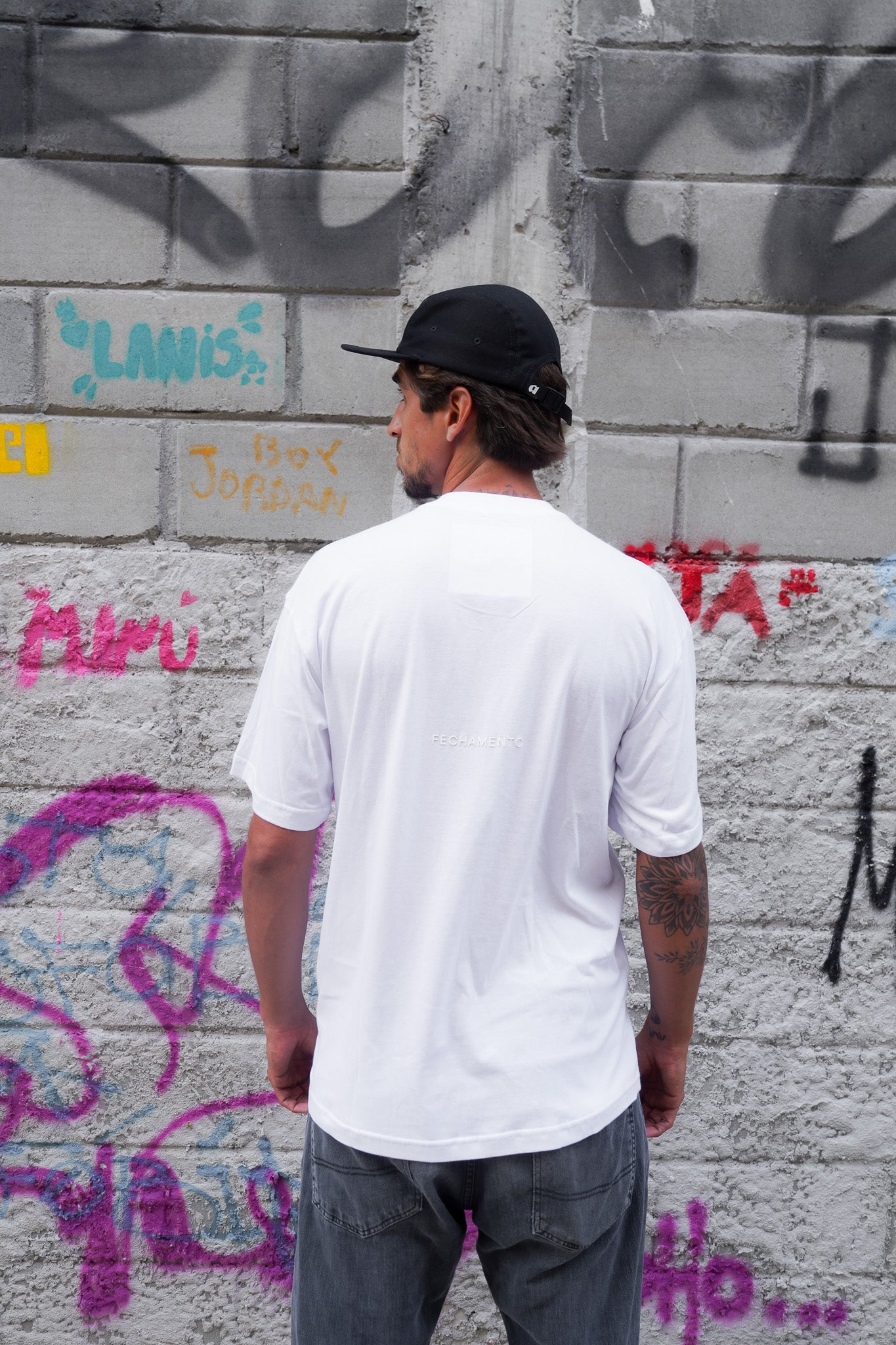 Boné Five Panel Preto