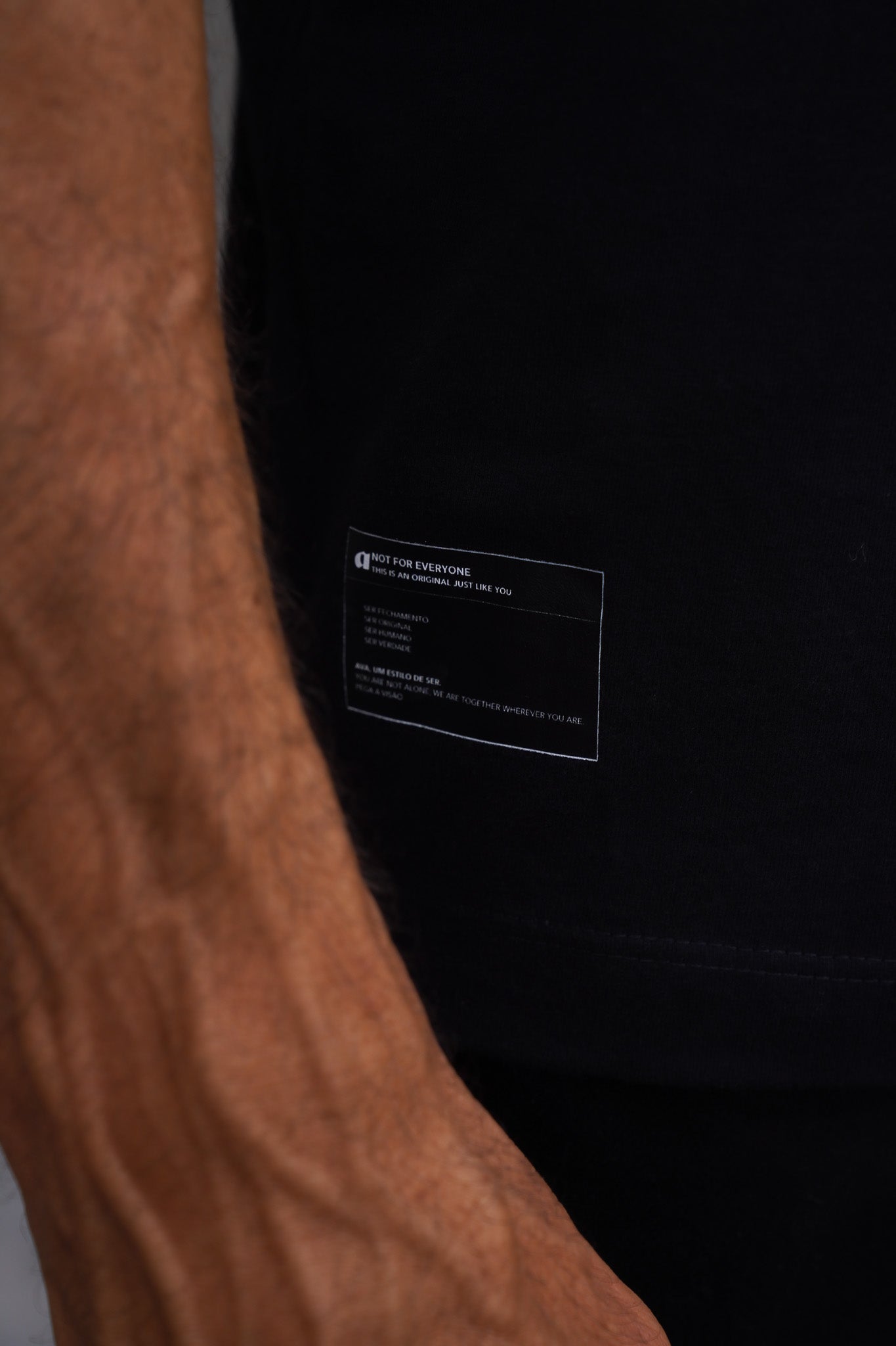 Camiseta Oversize Atitudes Preta