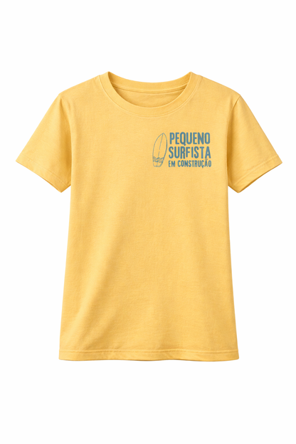 Camiseta Infantil Surf Amarela