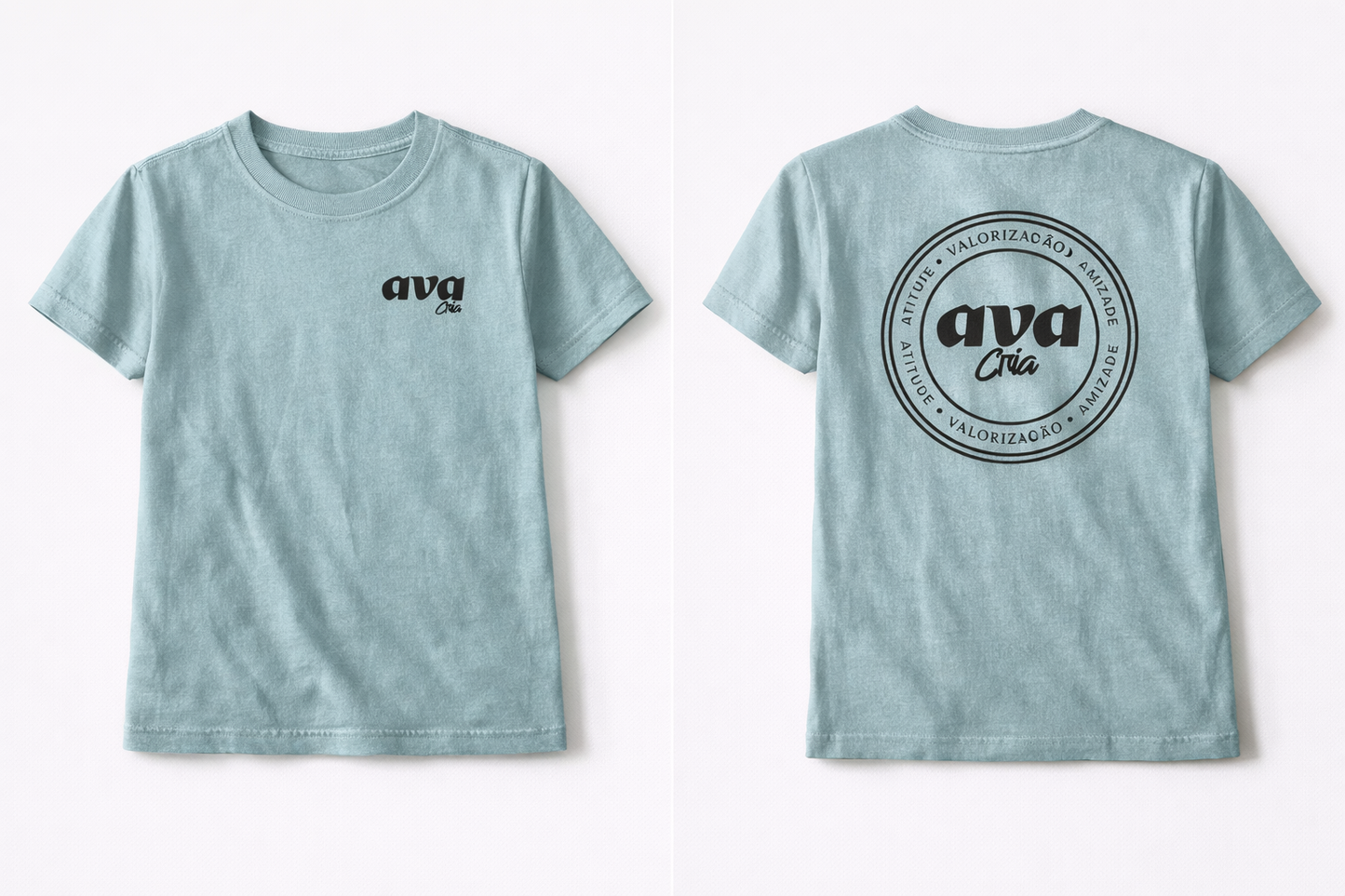 Camiseta Infantil Ava azul